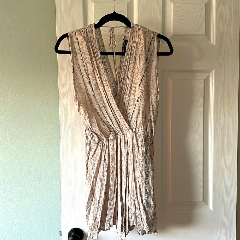 Final Touch Small bathing suit cover or beach day lightweight romper.